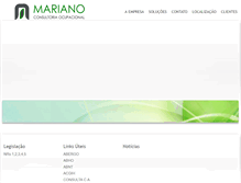 Tablet Screenshot of marianoseguranca.com.br
